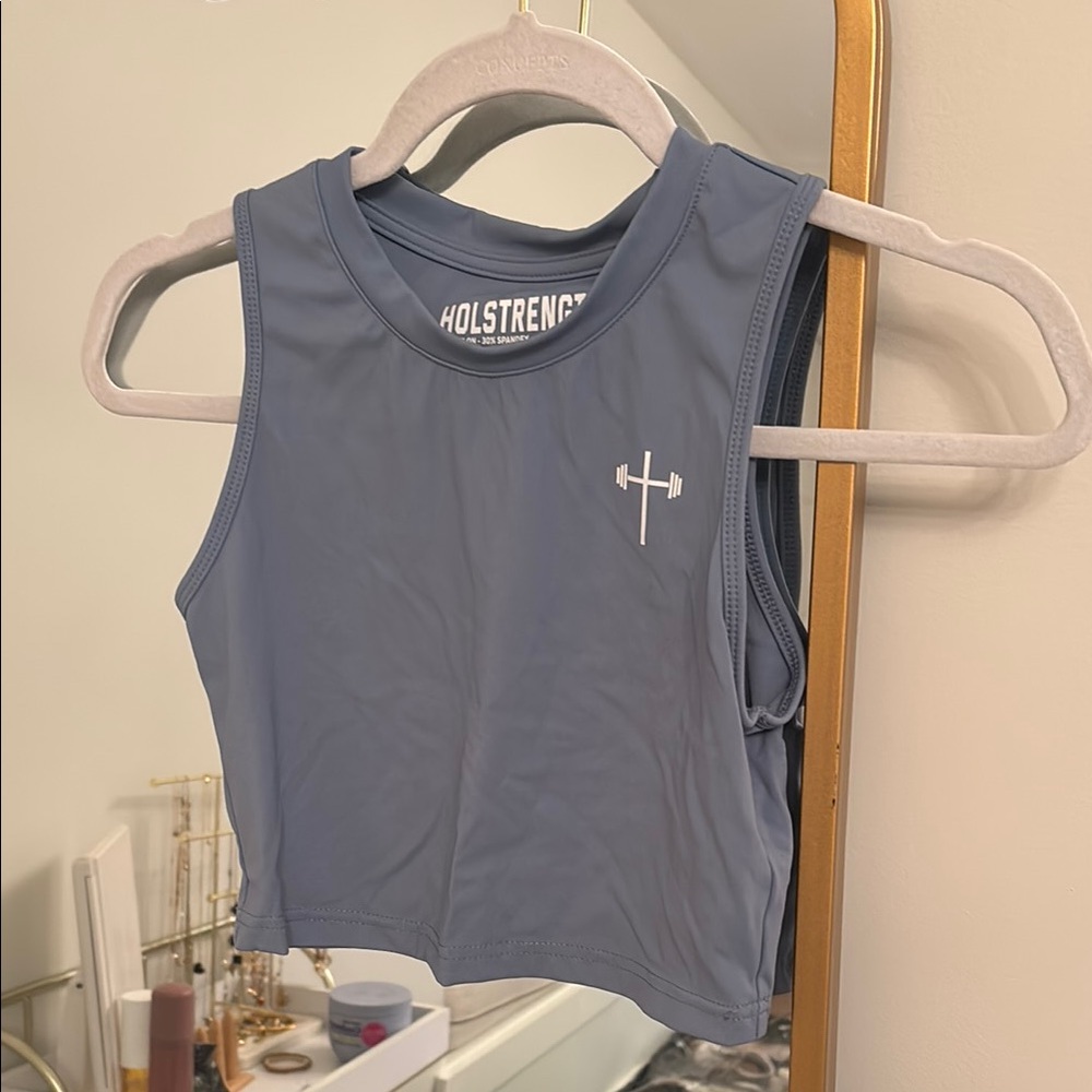 Woman’s Blue Sleeveless Top